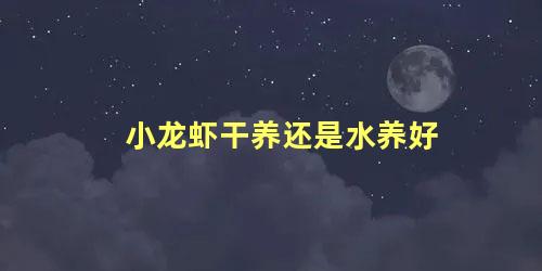 小龙虾干养还是水养好