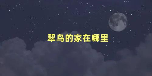 翠鸟的家在哪里